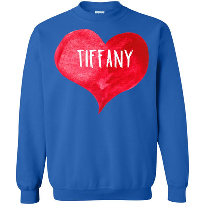 Valentine_s Day T-shirt I Love Tiffany Love Heart T-shirt Royal