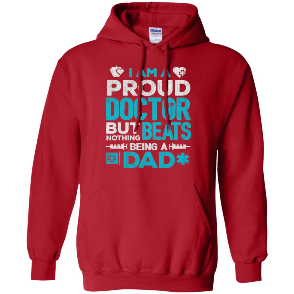Doctor Dad T-shirt Proud Doctor Red
