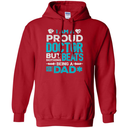 Doctor Dad T-shirt Proud Doctor Red