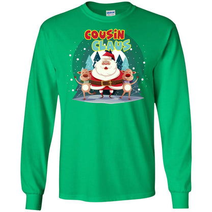 Cousin Claus Matching Family X-mas Gift Shirt Irish Green