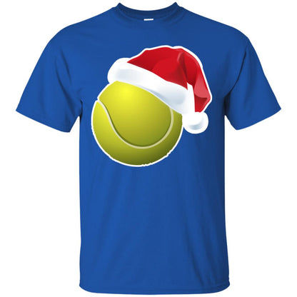 Tennis With Santa Claus Hat X-mas Shirt For Tennis Lovers Royal