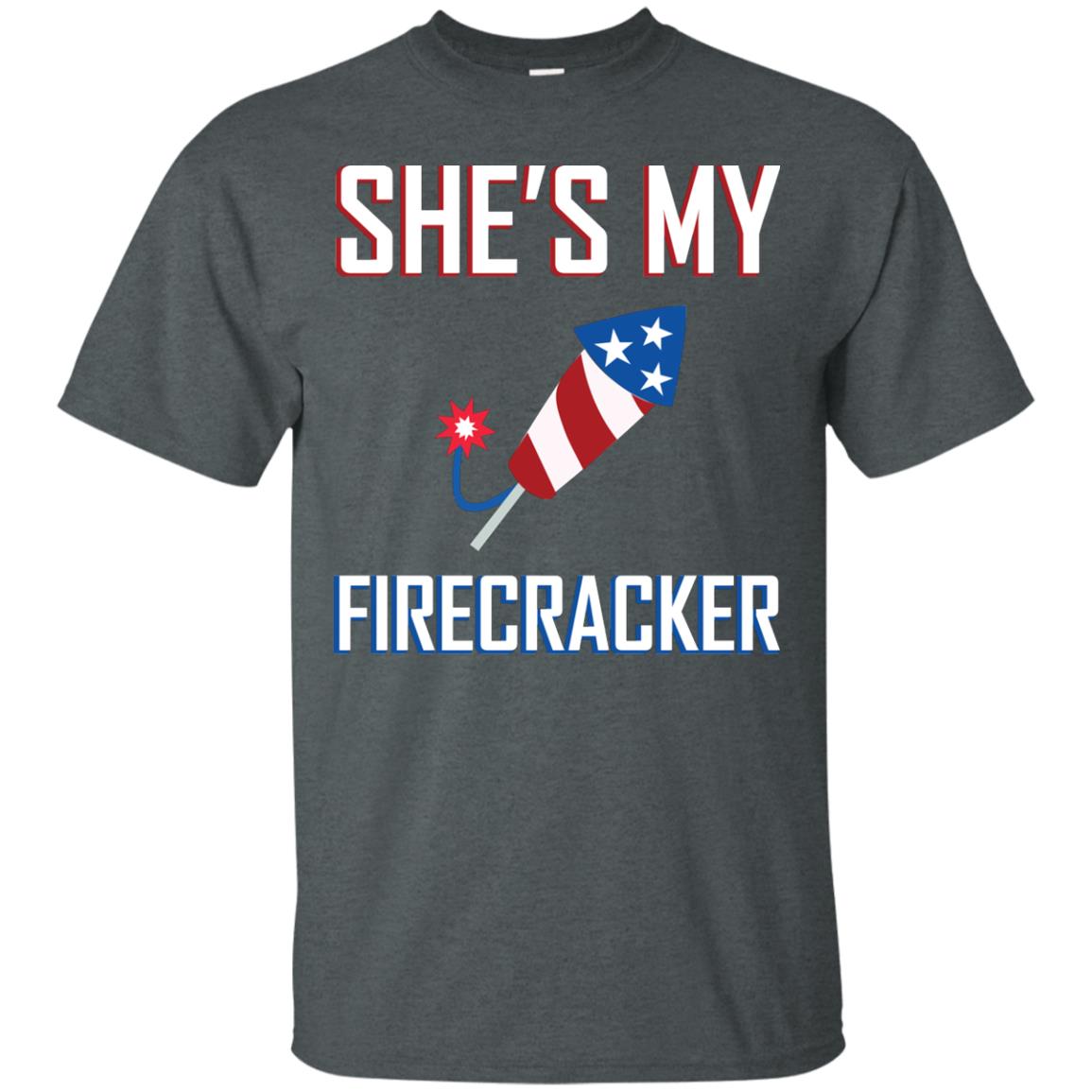 She_s My Firecracker Shirt For Mens Dark Heather