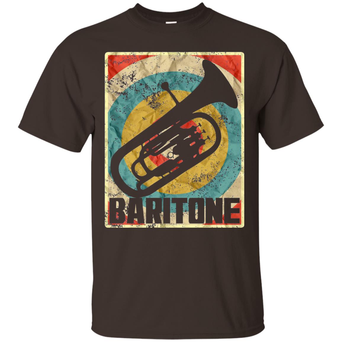 Vintage Baritone Horn T-shirt Dark Chocolate