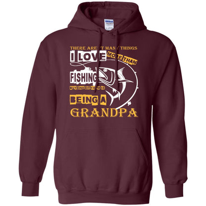 But One Of Them Is Being A Grandpa Papa T-shirt Maroon