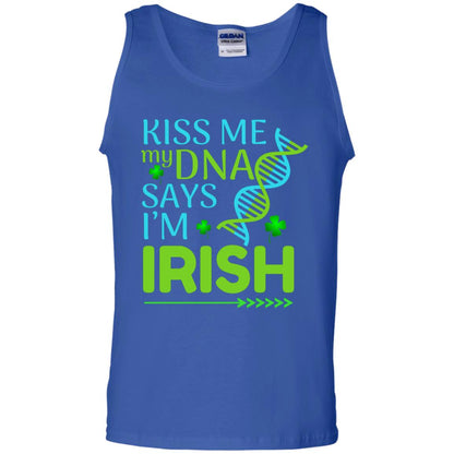 Kiss Me My Dna Say I'm Irish Saint Patricks Day Shirt Royal