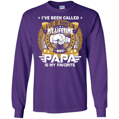 But Papa Is My Favorite Papa Shirt Purple