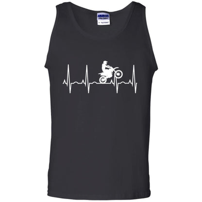 Dirt Bike Rider T-shirt Dirt Bike Heartbeat T-shirt Black