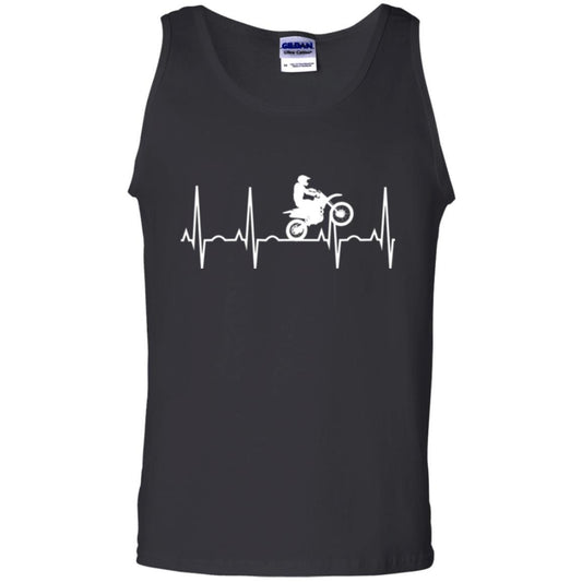 Dirt Bike Rider T-shirt Dirt Bike Heartbeat T-shirt Black