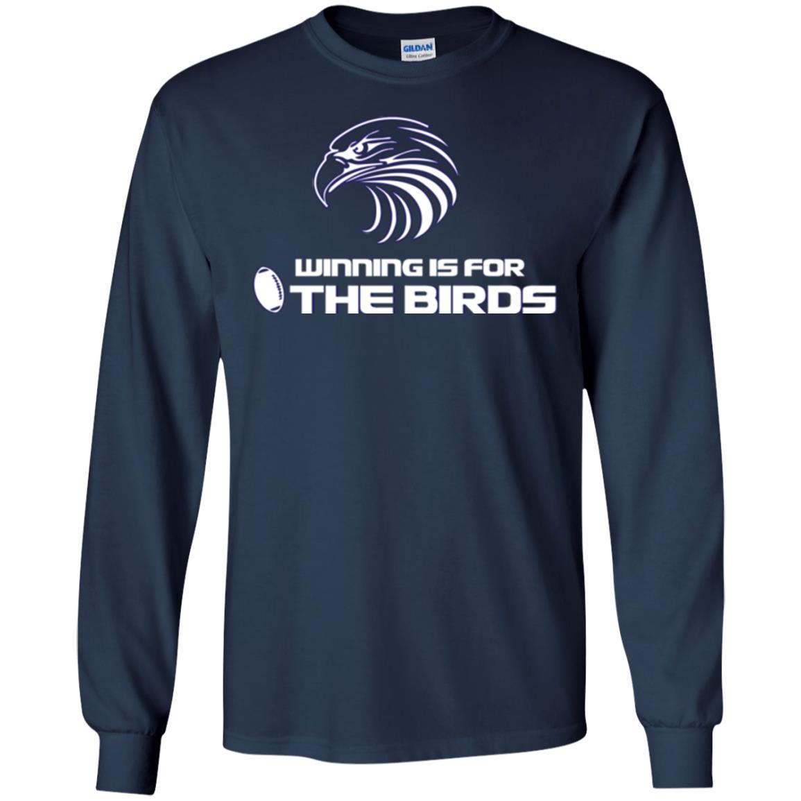 Football T-shirt Winning Is For The Birds Navy