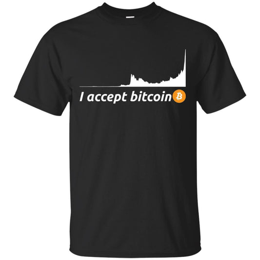 Cryptocurrency T-shirt I Accept Bitcoin Black