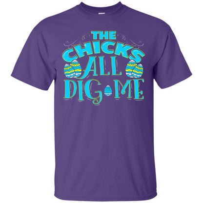 Cute Easter Shirts The Chicks All Dig Me Purple