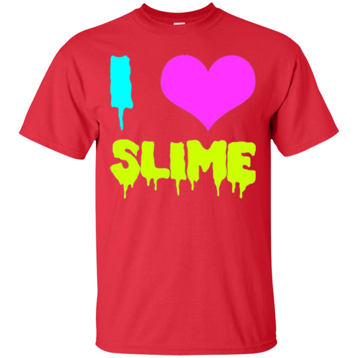 I Love Slime T-shirt Red