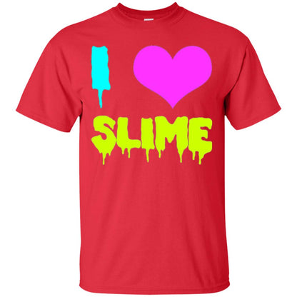 I Love Slime T-shirt Red