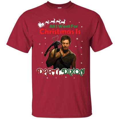 All I Want For Christmas Is Daryl Dixon Shirt Cardinal
