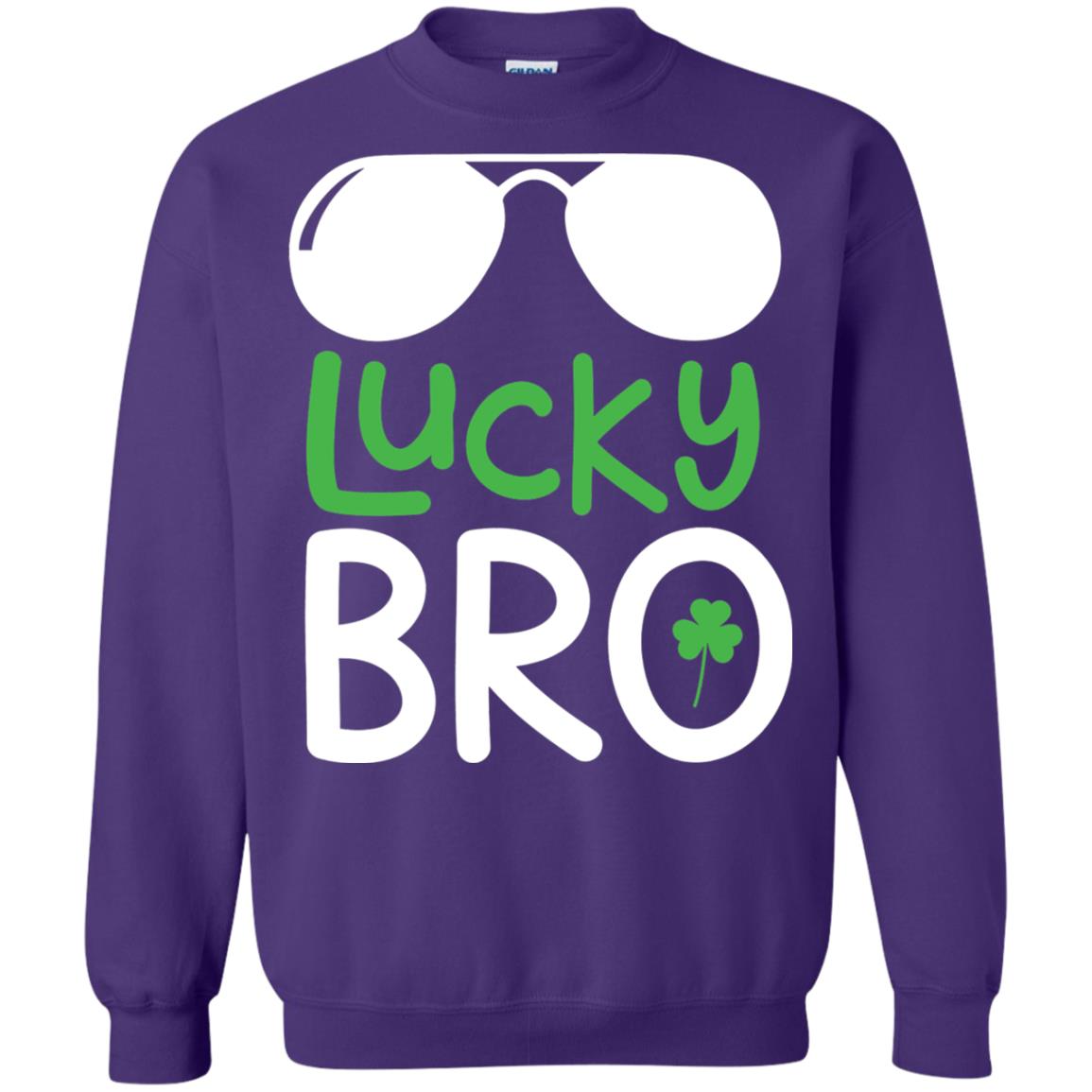 Lucky Bro St. Patrick_s Day T-shirt Purple