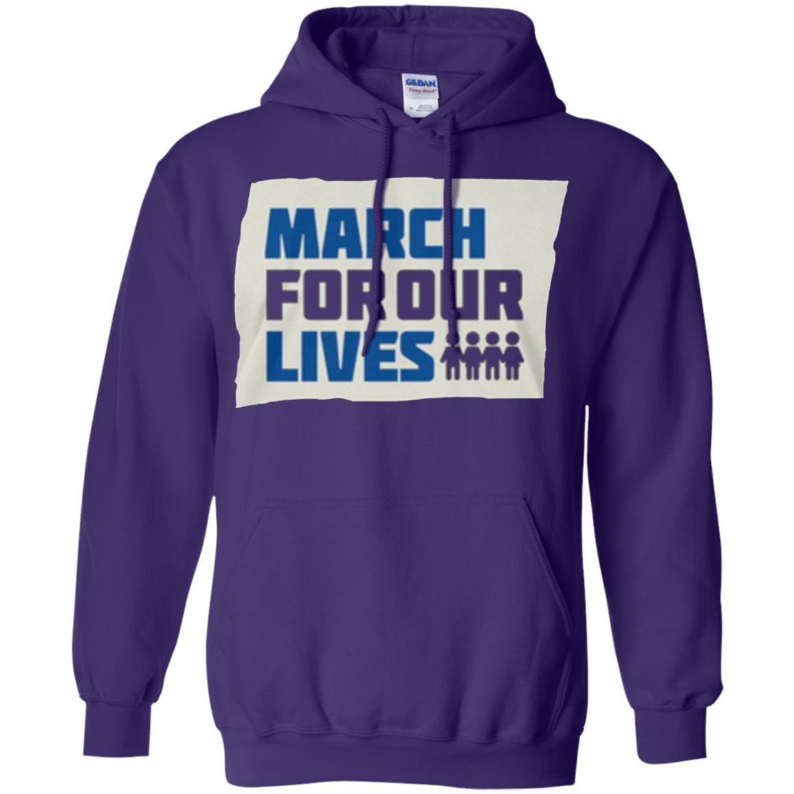 March For Our Lives Anti Gun T-shirt Purple