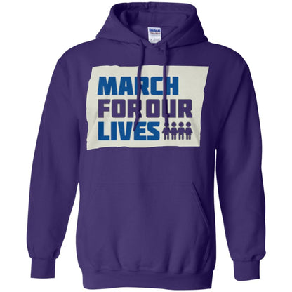 March For Our Lives Anti Gun T-shirt Purple
