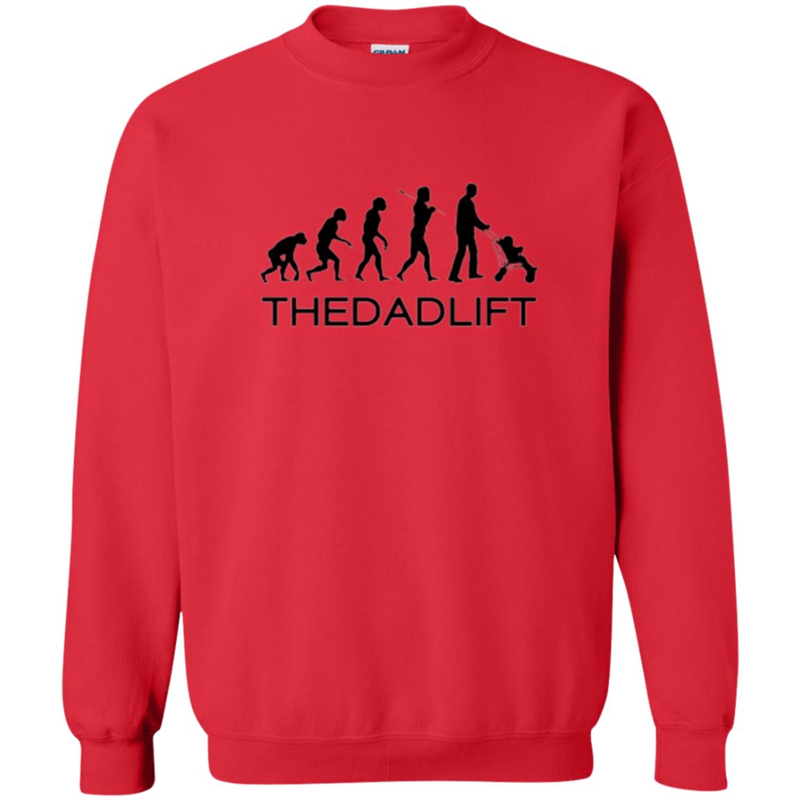 The Evolution Of Man T-shirt Thedadlift Red
