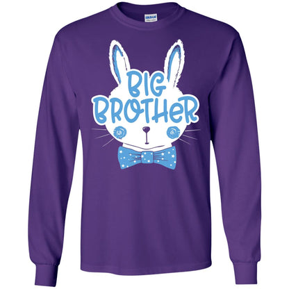 Easter Bunny Big Brother Blue Easter T-shirt Purple
