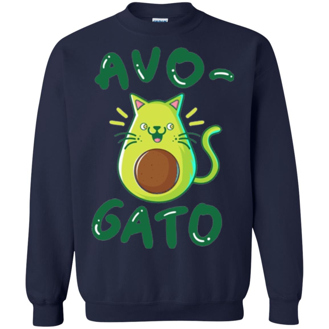 Cat Lovers T-shirt Avocado Avogato Navy