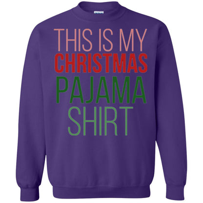 Christmas T-shirt This Is My Christmas Pajama Purple