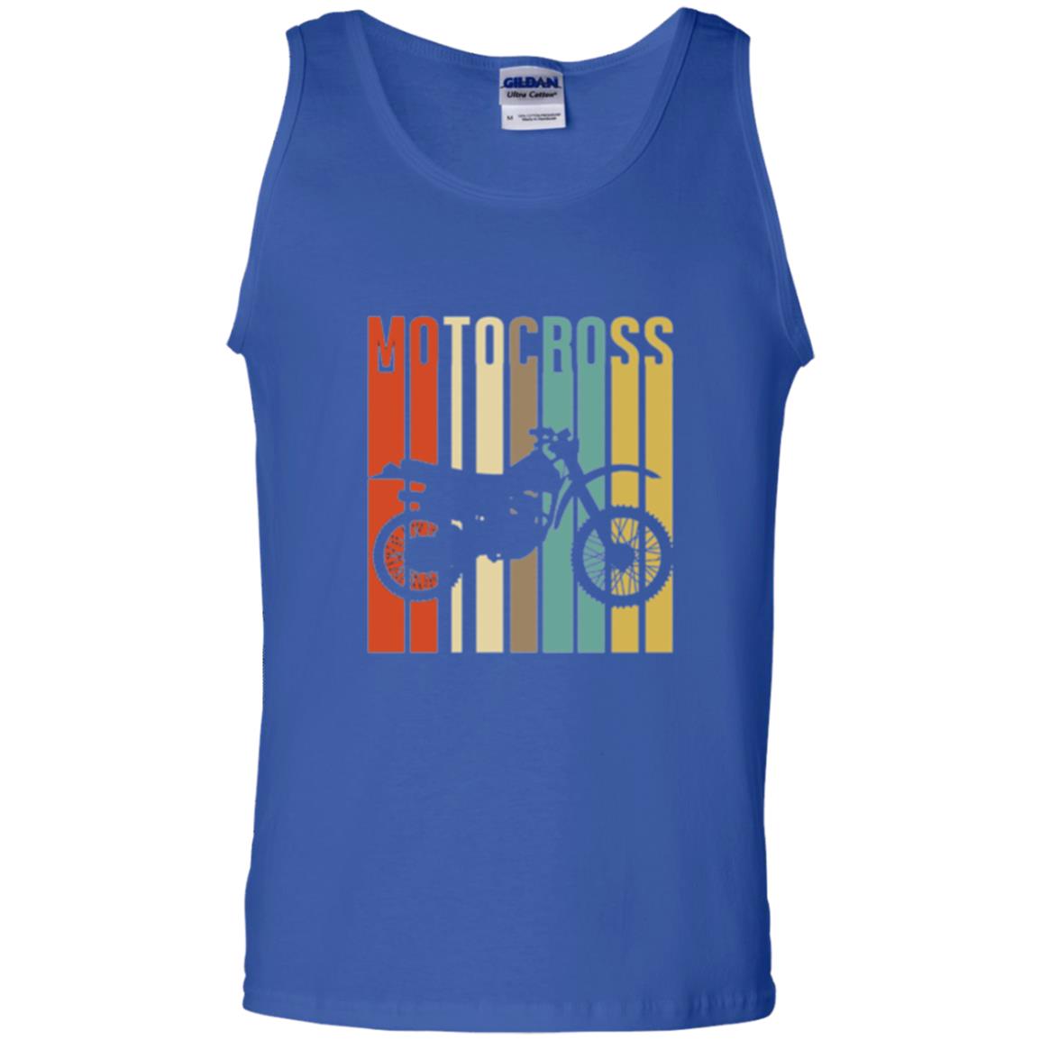 Dirt Bike Silhouette T-shirt Cool Vintage Motocross Royal