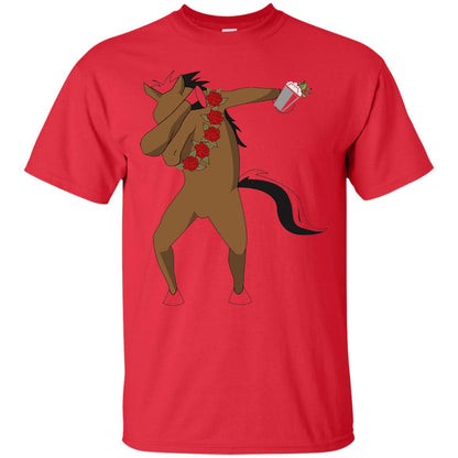 Derby Party 2018 Funny Dabbing Horse Shirt Red