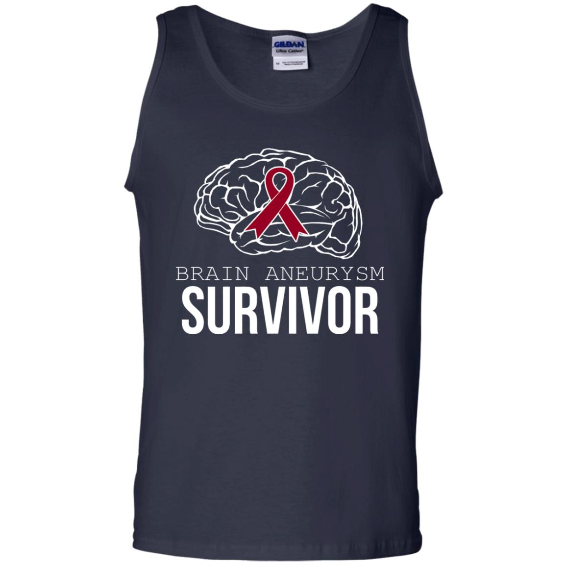 Brain Aneurysm Survivor T-shirt Navy