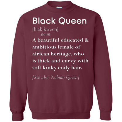Nubian Queen T-shirt Black Queen Definition Maroon