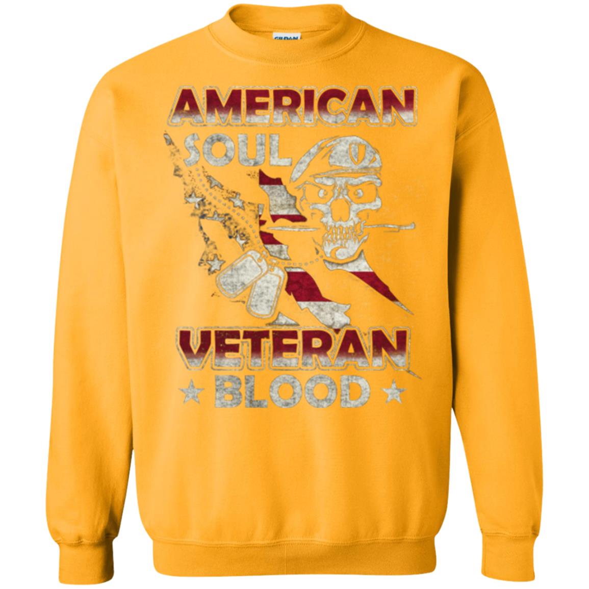 American Soul Veteran Blood Shirt Gold