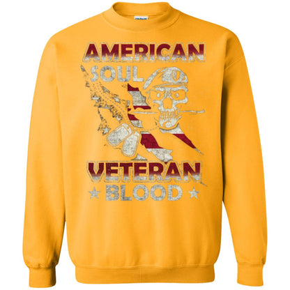 American Soul Veteran Blood Shirt Gold