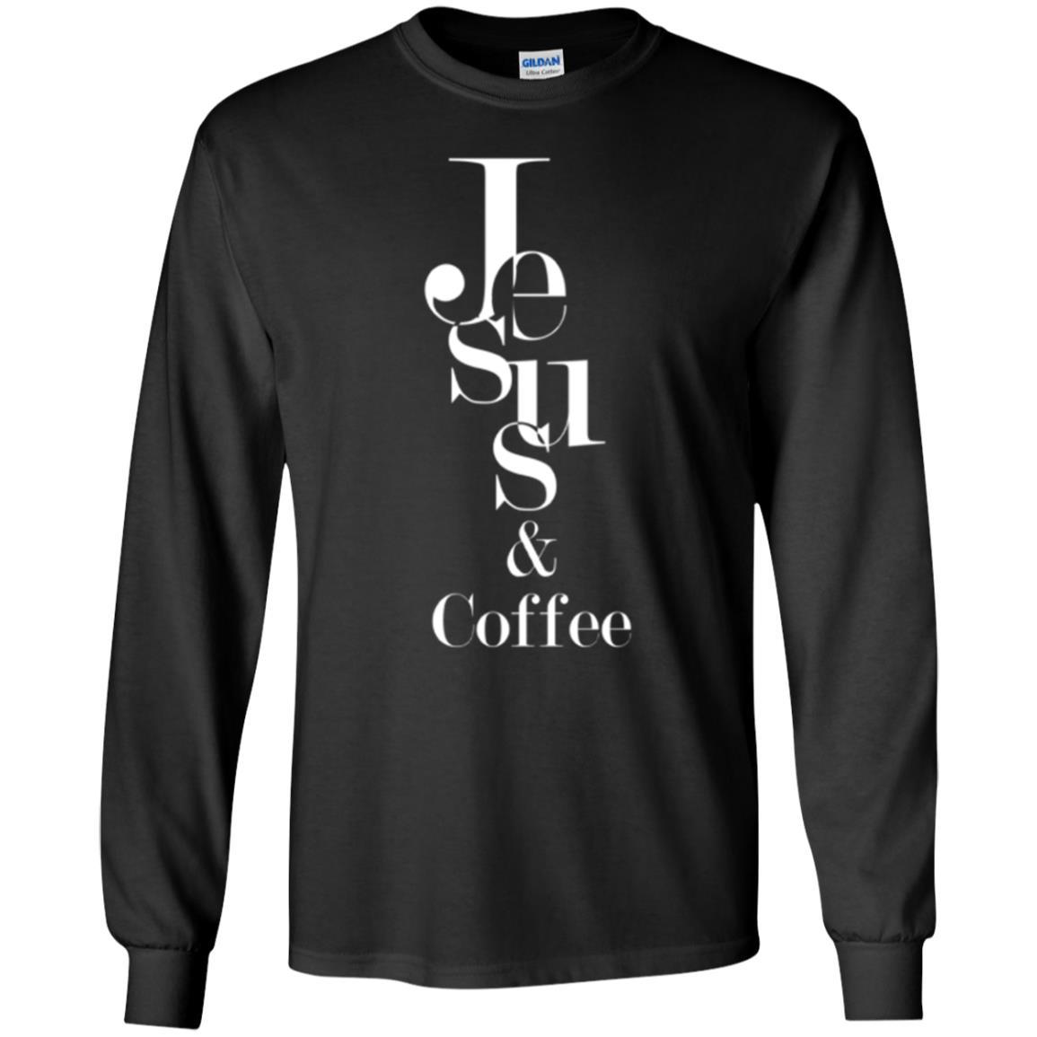 Merry Christas T-shirt Jesus And Coffee Black