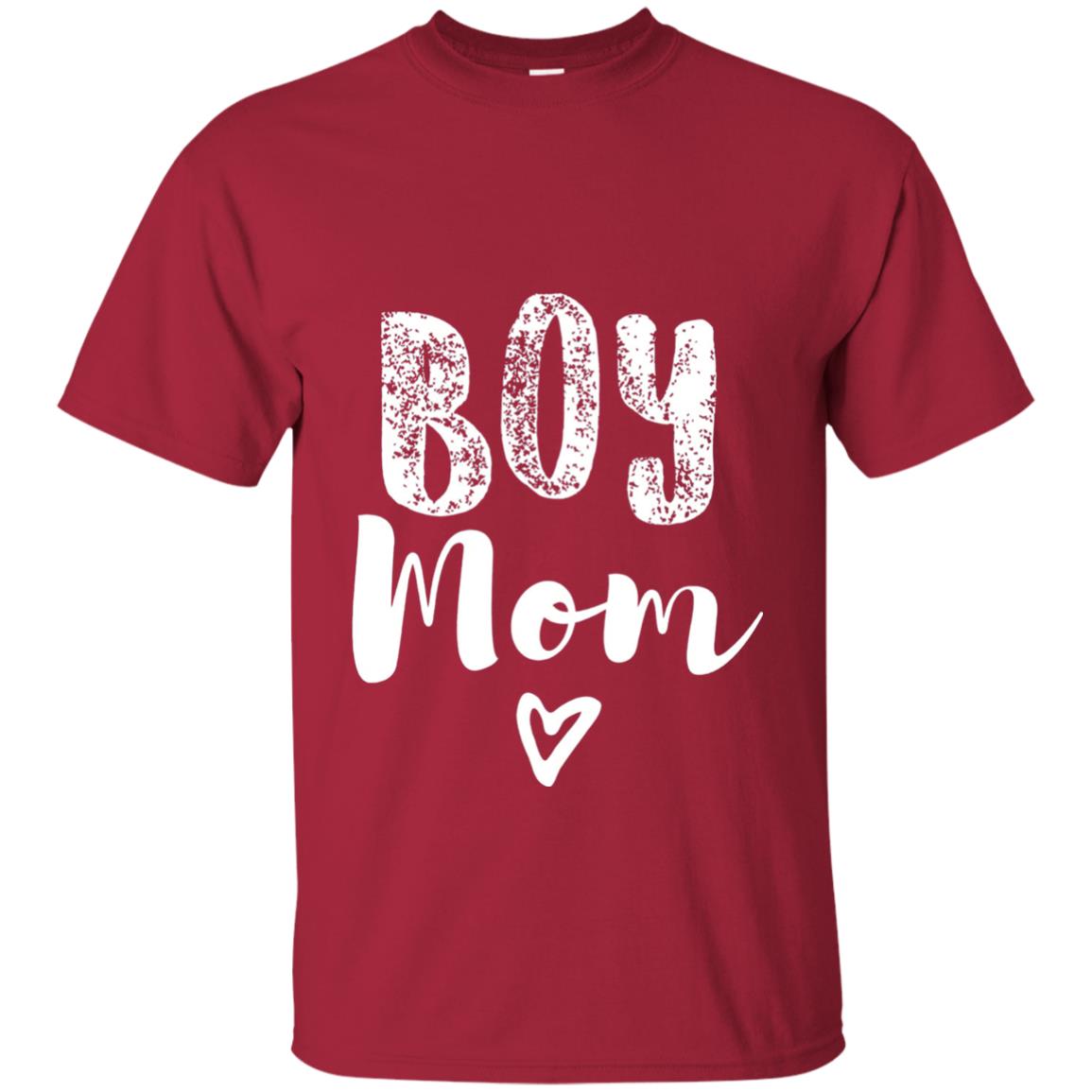 Cute Boy Mom T-shirt Cardinal
