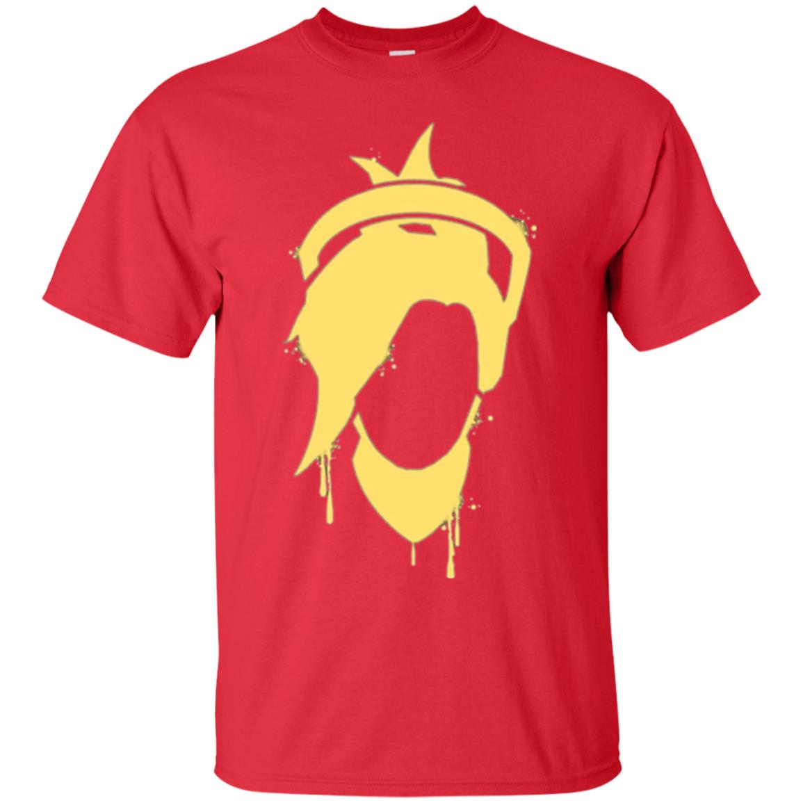 Overwatch Mercy Icon Spray T-shirt Red