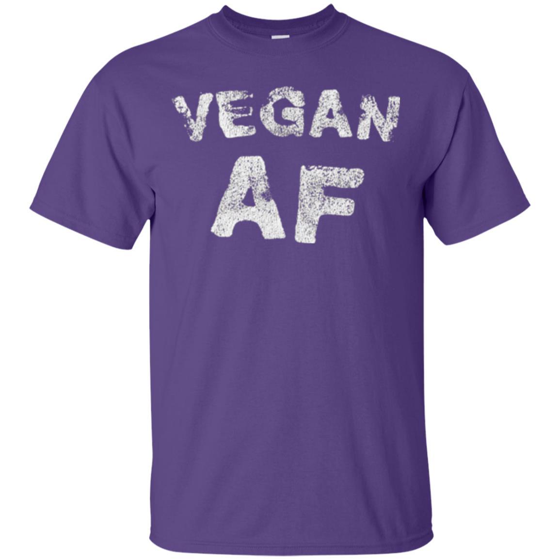 Vegetarian T-shirt Vintage Vegan Af T-shirt Purple