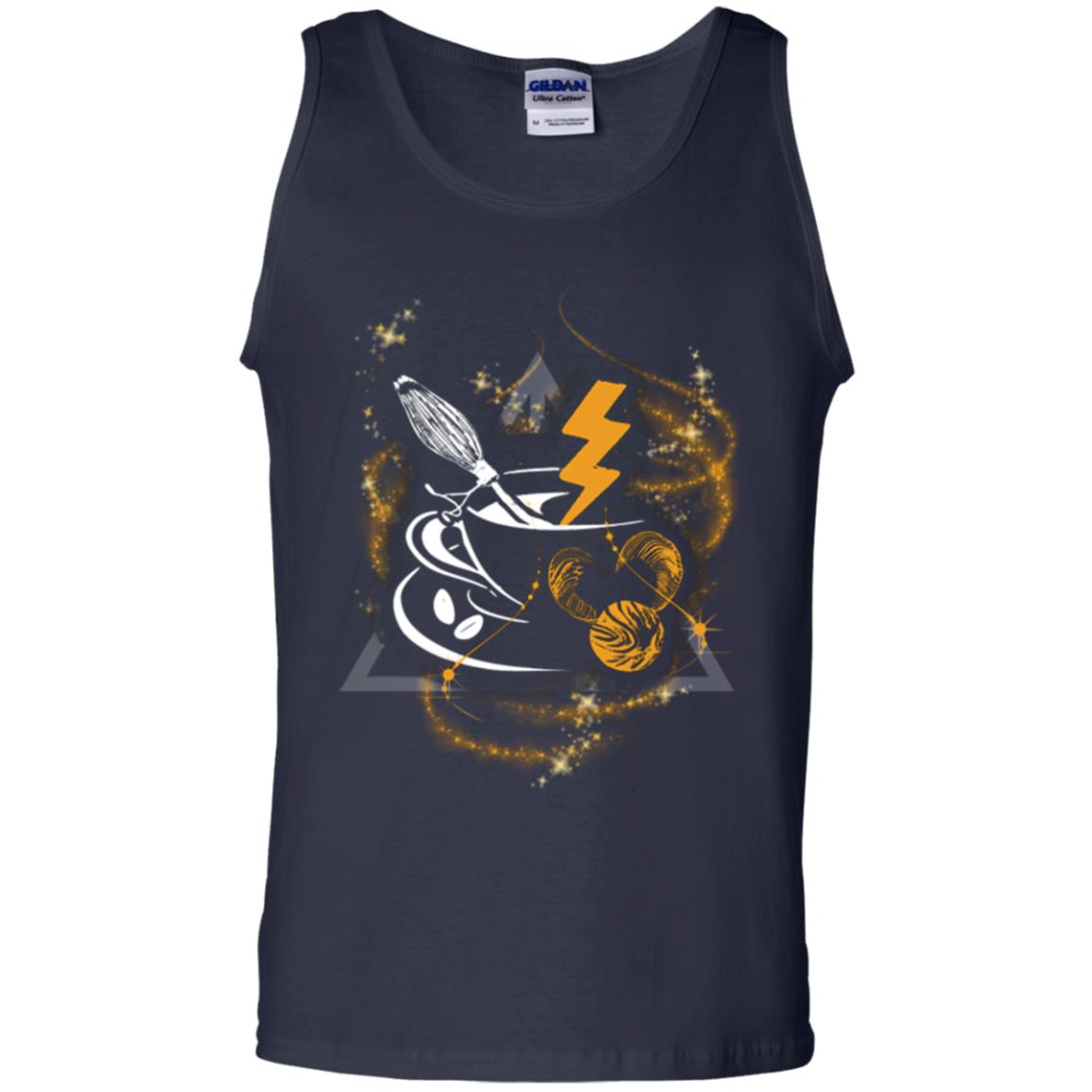 Harry Potter Coffee Movie Fan T-shirt Navy