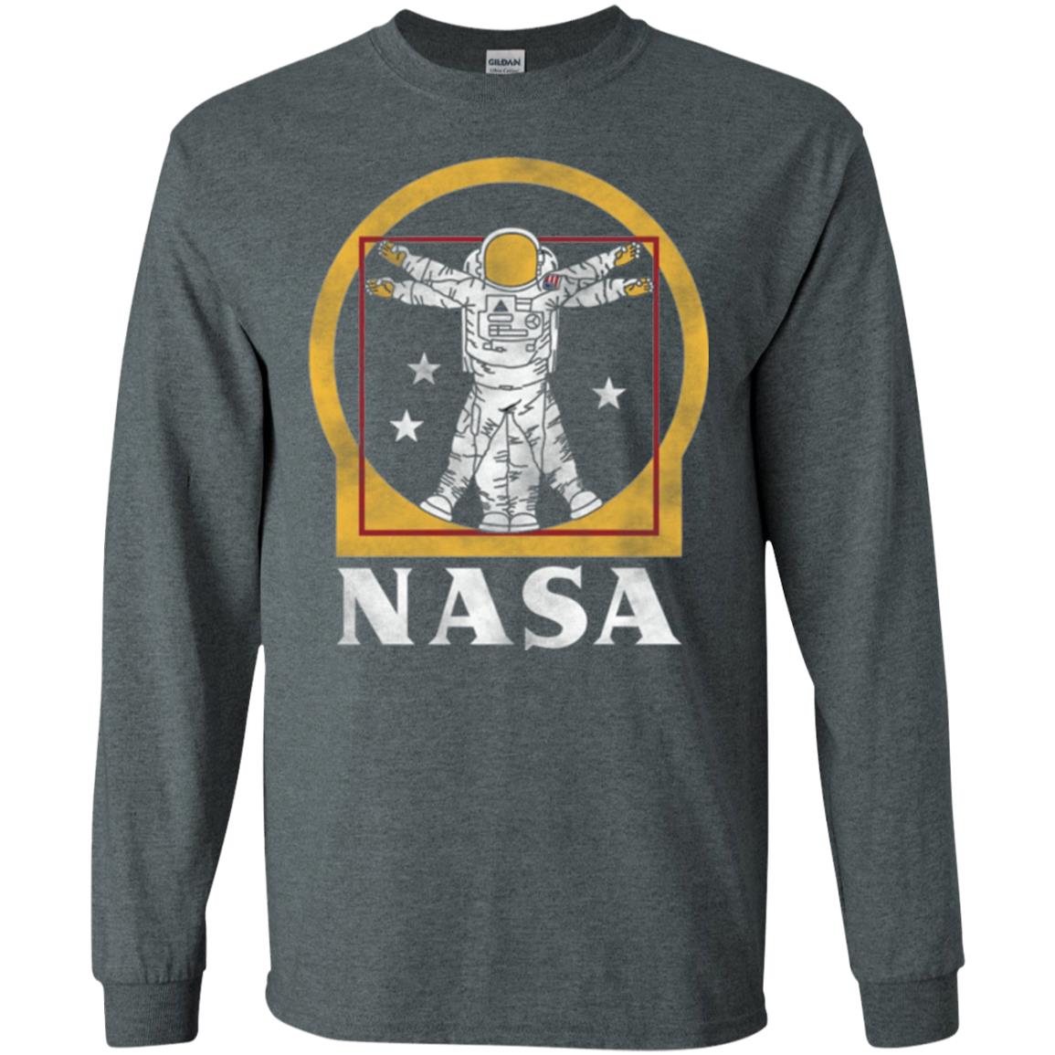 Vitruvian Astronaut T-shirt Dark Heather