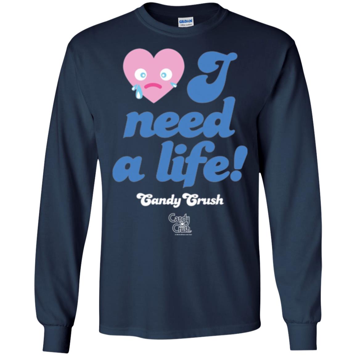 Candy Game T-shirt I Need A Life Navy