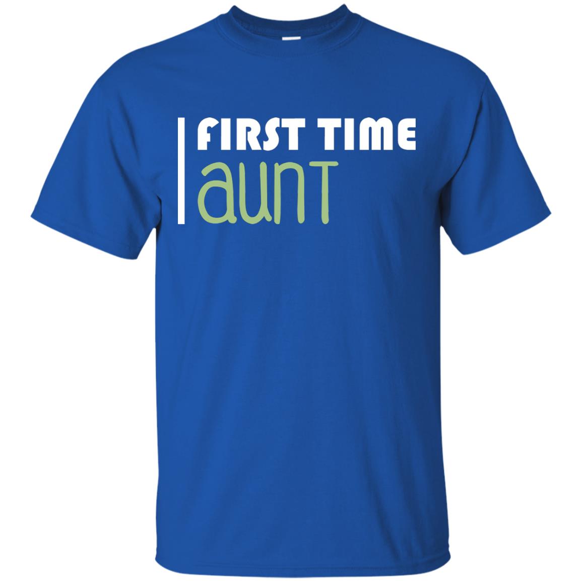 First Time Aunt New Auntie Shirt Royal