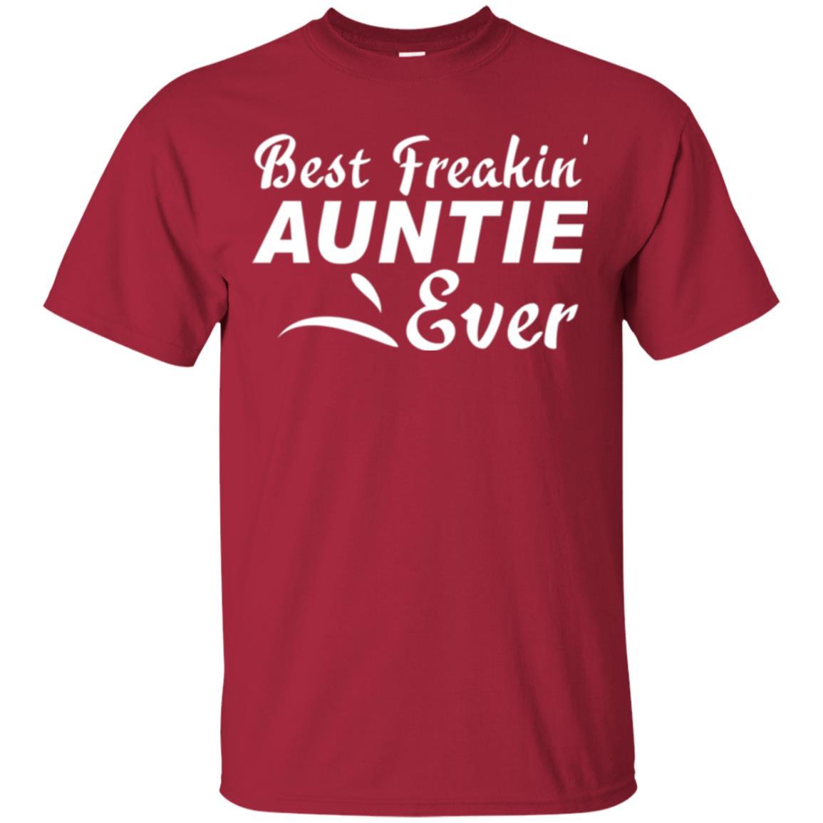 Aunt T-shirt Best Freakin' Auntie Ever Cardinal