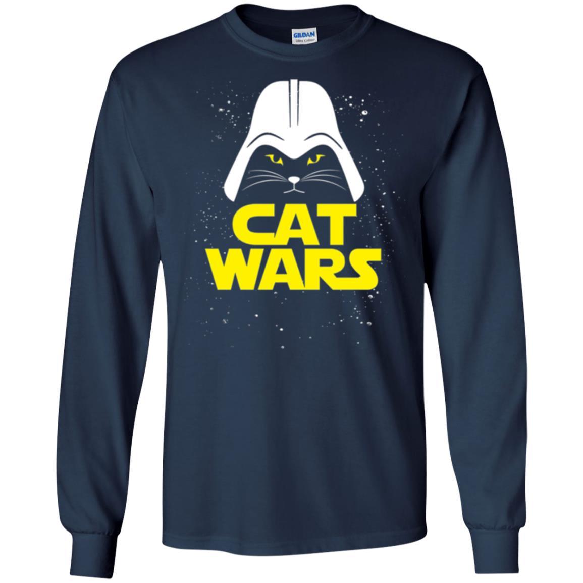 Cat Lover T-shirt Cat Wars T-shirt Navy