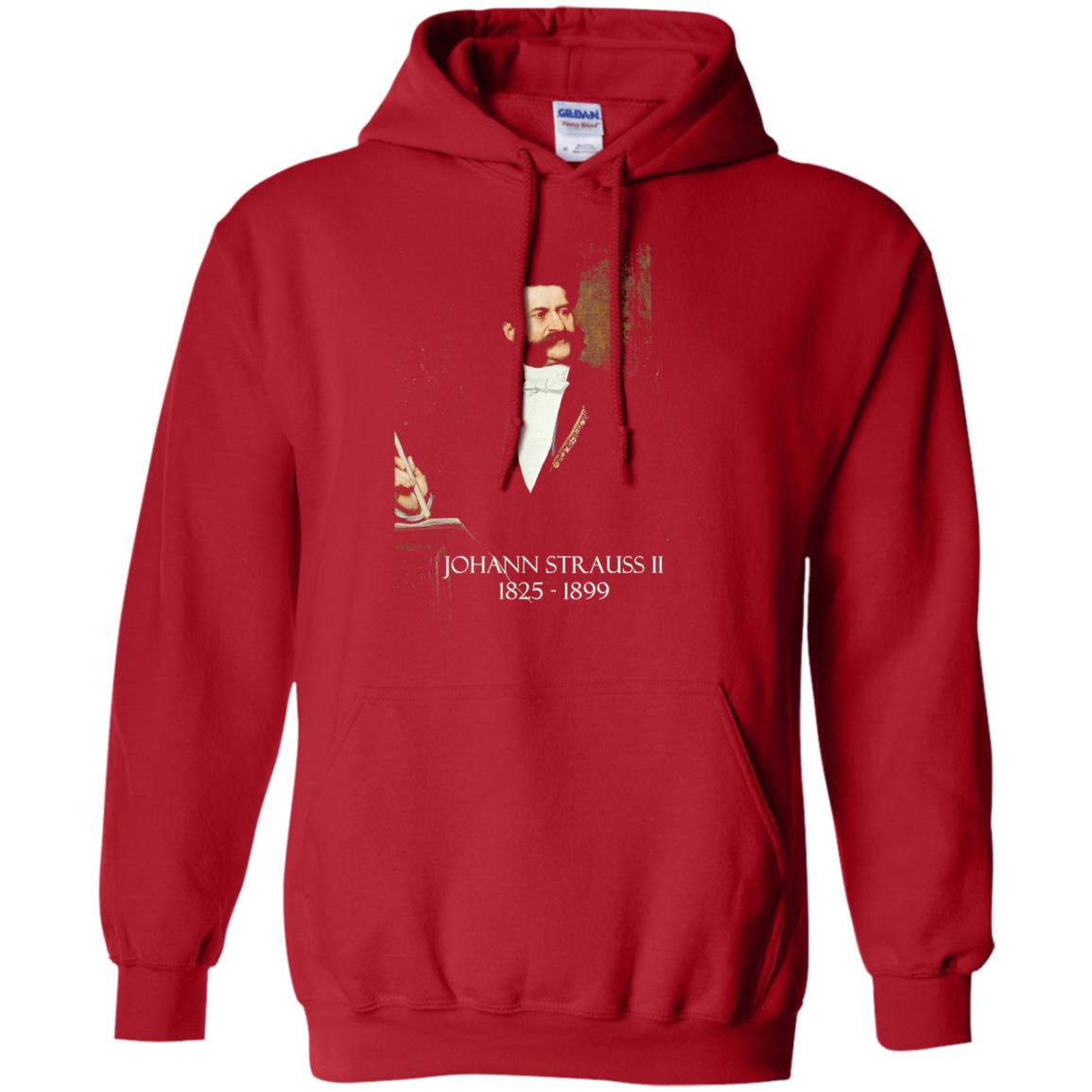 Musician T-shirt Johann Strauss Ii Red