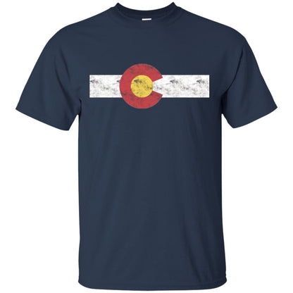 Colorado State Flag T-shirt Patriotic Colorado Day Navy