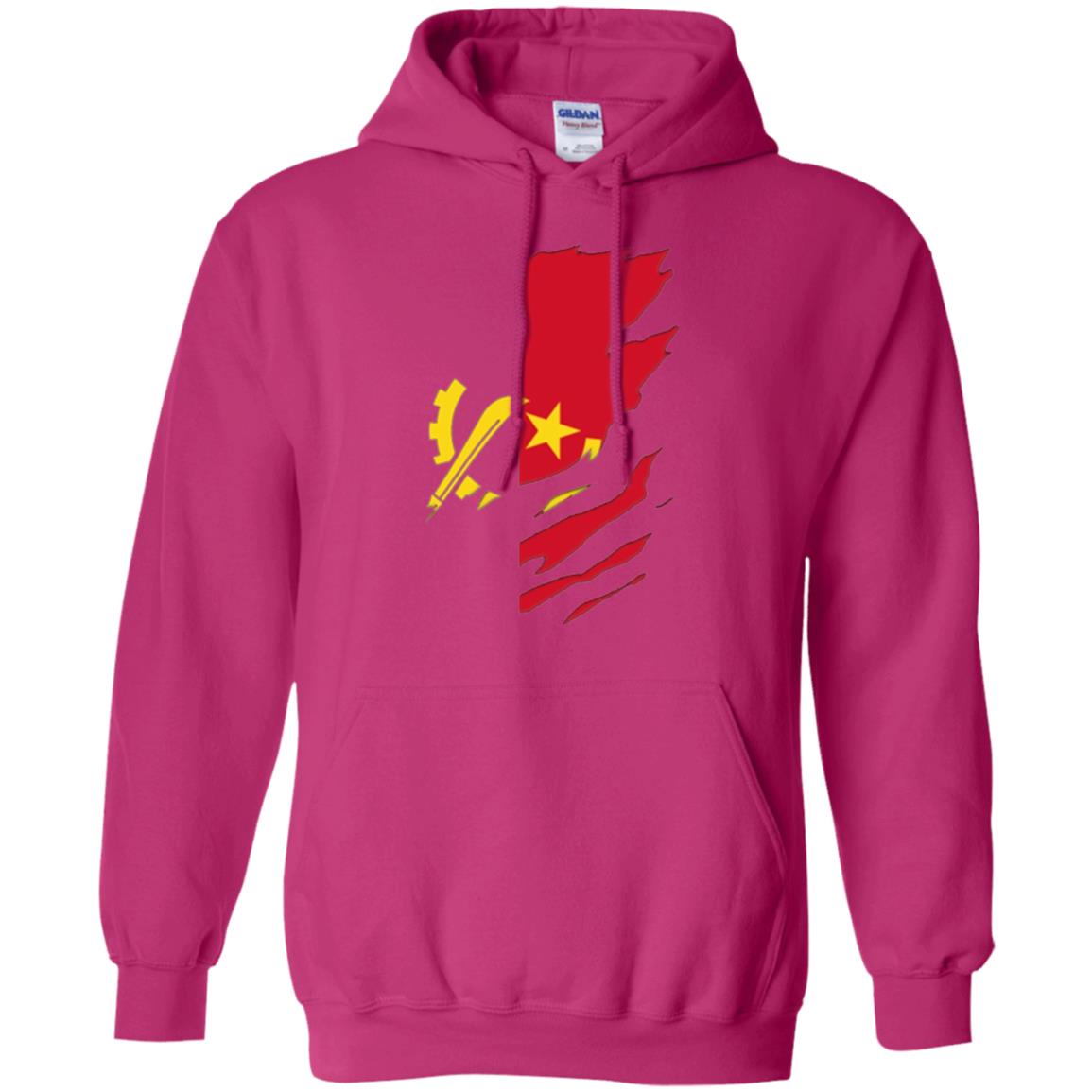 Super Angola Flag T-shirt Heliconia
