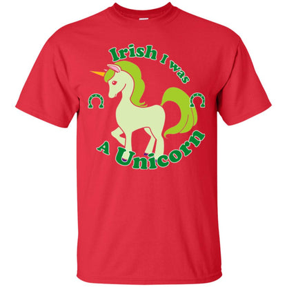 St. Patrick_s Day Unicorn T-shirt Cute Unicorn Red