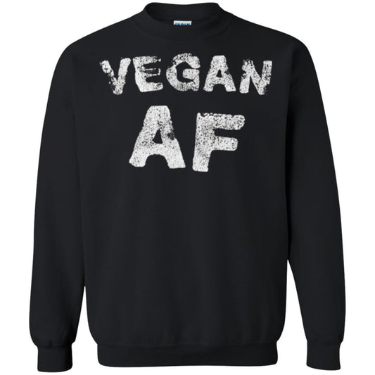Vegetarian T-shirt Vintage Vegan Af T-shirt Black