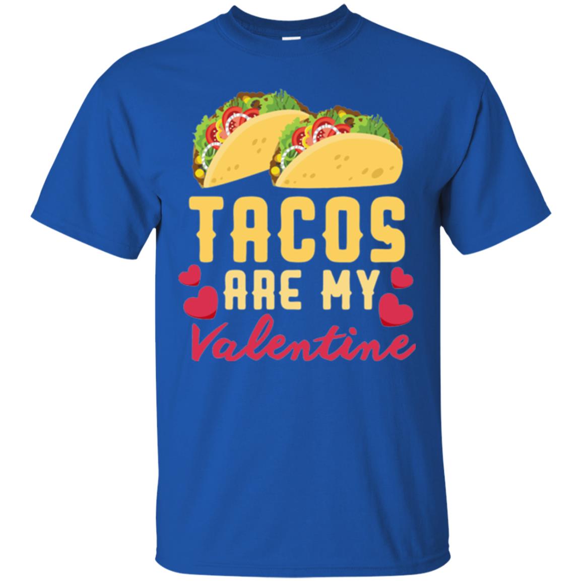Funny Valentines Day Shirt Tacos Lovers Love Heart Gift Shirt Royal