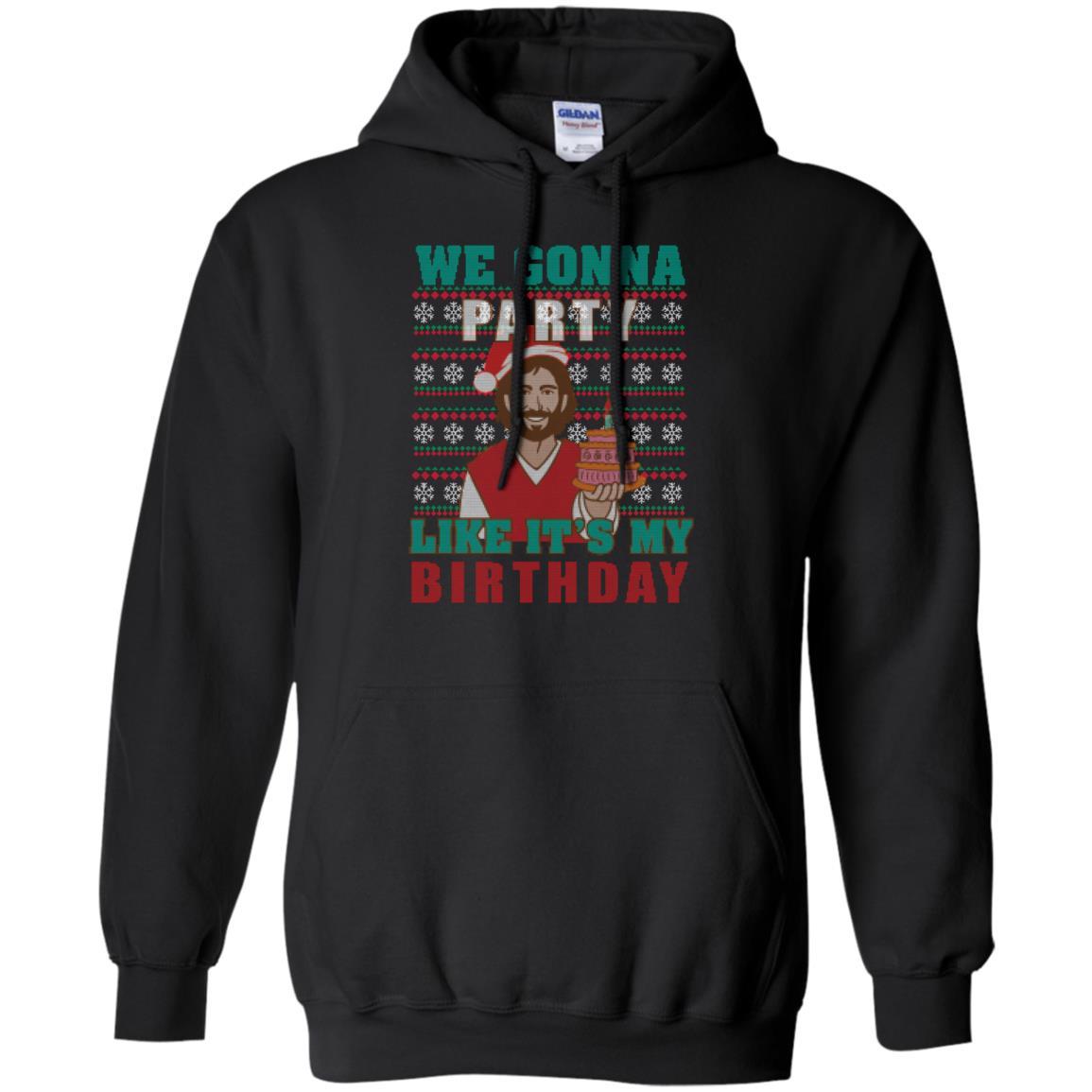 Brithday T-shirt We Gonna Party Like It's My Birthday Black