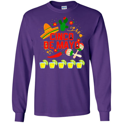 Fiesta Cinco De Mayo T-shirt Purple