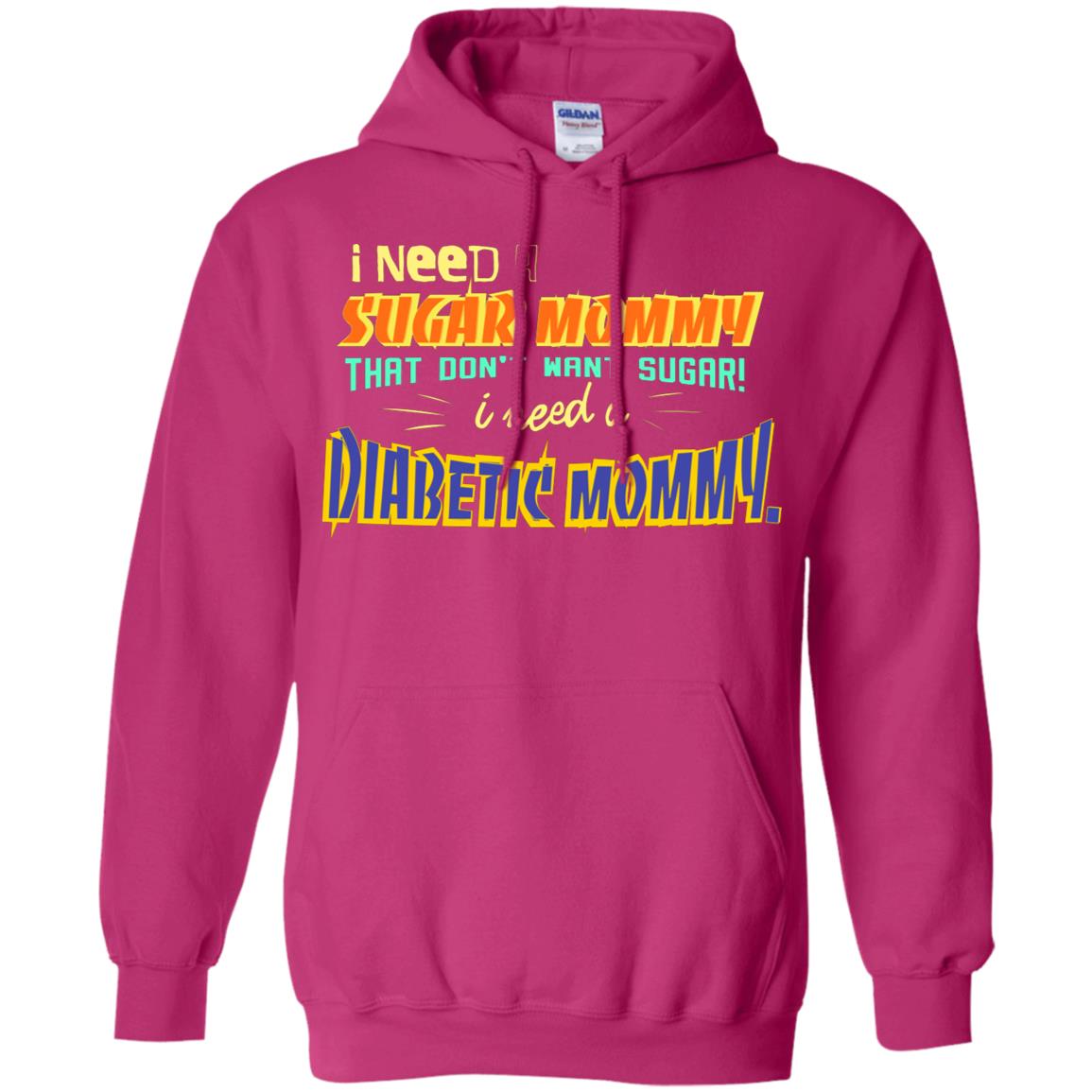 I Need A Sugar Mommy That Don't Want Sugar I Need Diabetic Mommy Shirt Heliconia